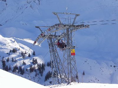 Die DSB Aengi von der Schneebar aus.