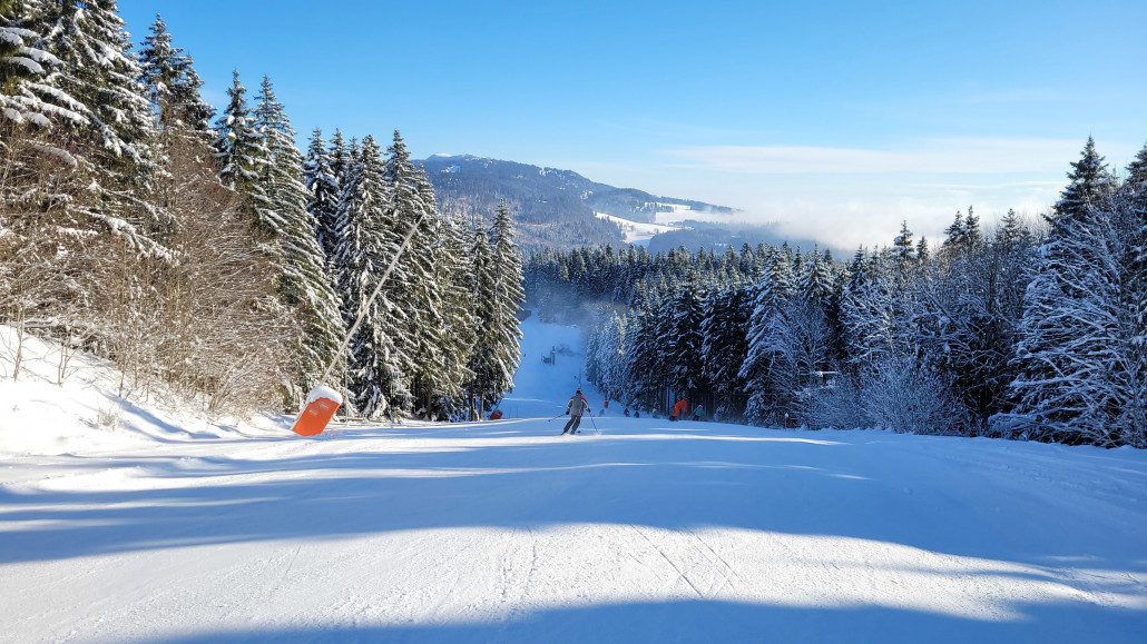 Blaue Piste an Roches