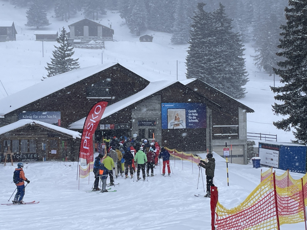 Viel Volk am Pedra Grossa.