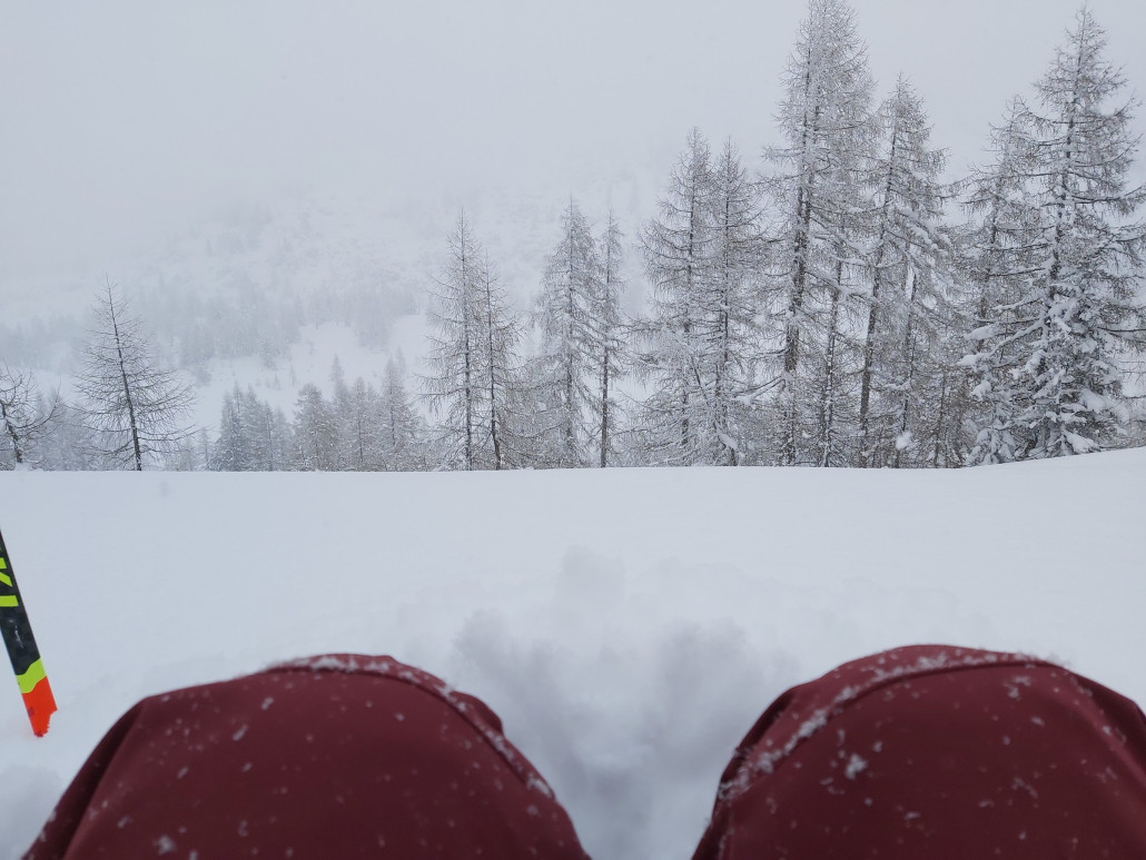 Knietief und super fluffig.