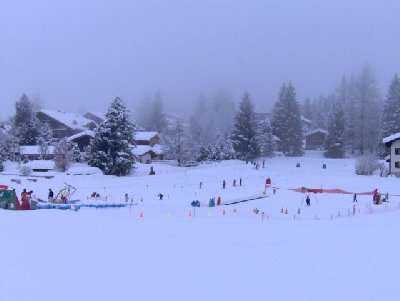 Snowgarden im Dorfzentrum