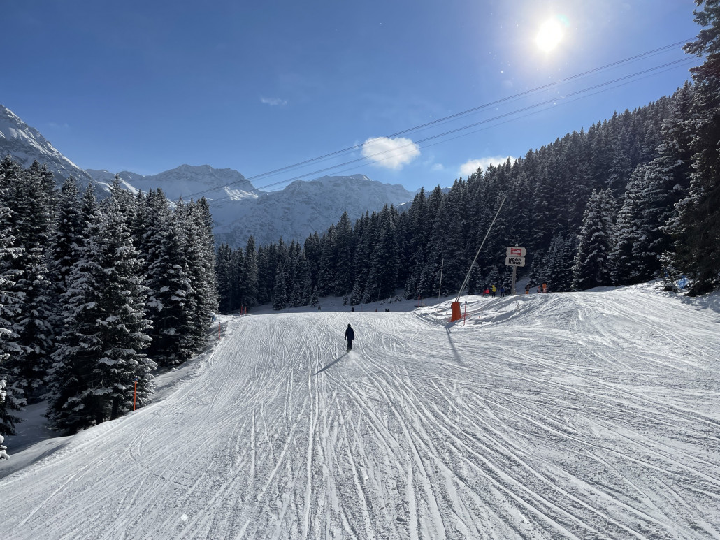 Talabfahrt nach Arosa.