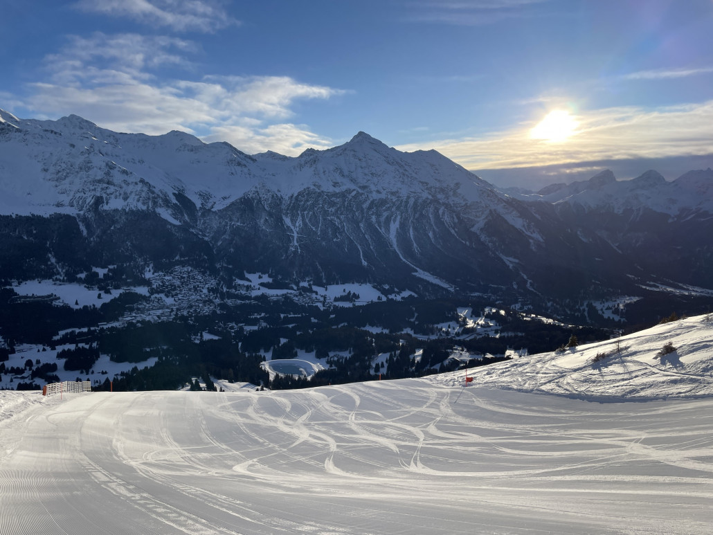 Erstbefahrung für mich in dieser Saison: die 42a am Scalottas. Durch diese zusätzliche Piste gewinnt der Lift massiv an Attraktivität-