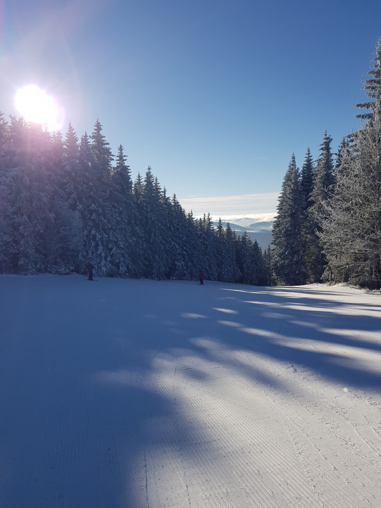 Aus der richtigen Perspektive sah es sehr schön winterlich aus