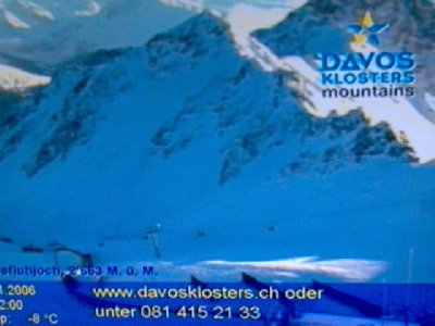 Eingaragierung der Sessel am Parsenn-Rapid