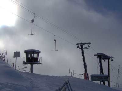 Bergstation SL Albeina, leider den ganzen Tag eine Nebelbank zw. 2100-2300 m
