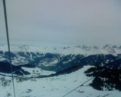 Blick aus der Lazidbahn in Richtung Serfaus