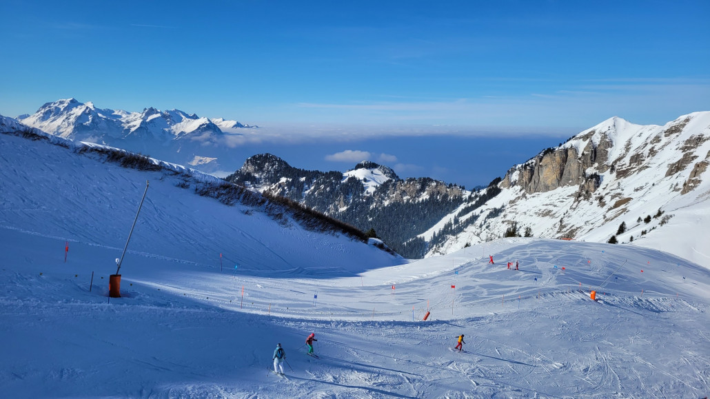 Berneuse, Blick auf den Genfer Nebelsee