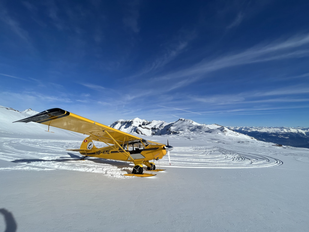 Hier treffen wir noch schönere Schneeverhältnisse an
