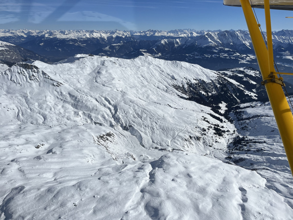 An der Piste Masgen-Lavadinas wird intensiv gearbeitet