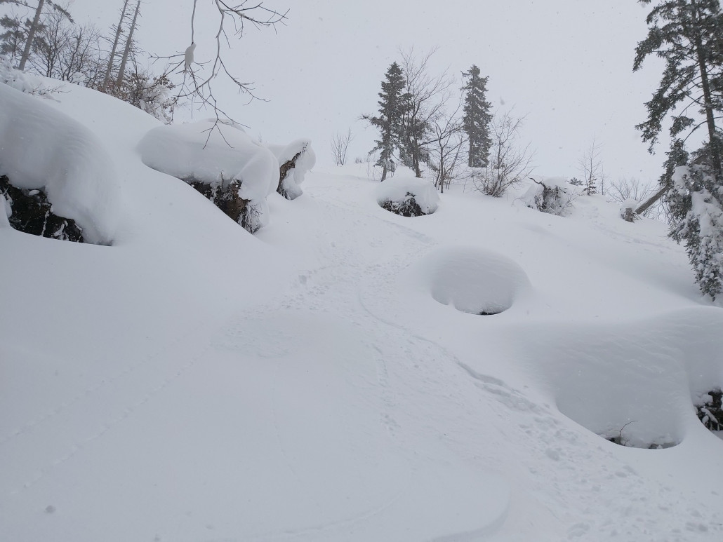 Zwischen den beiden Steilhängen bei der Abfahrt nach Tauplitz.