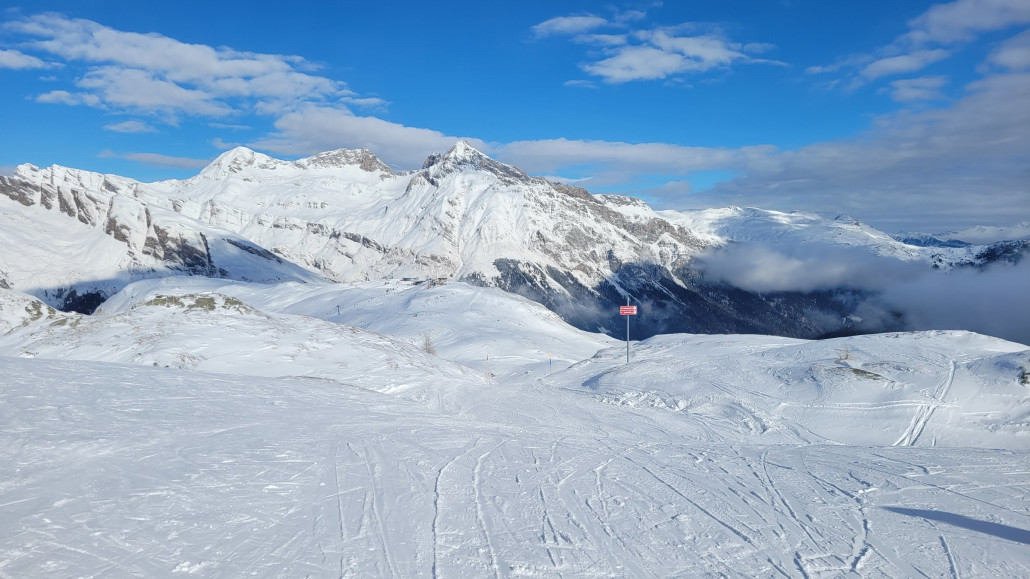 Am 6er Sessel oben, Piste 11