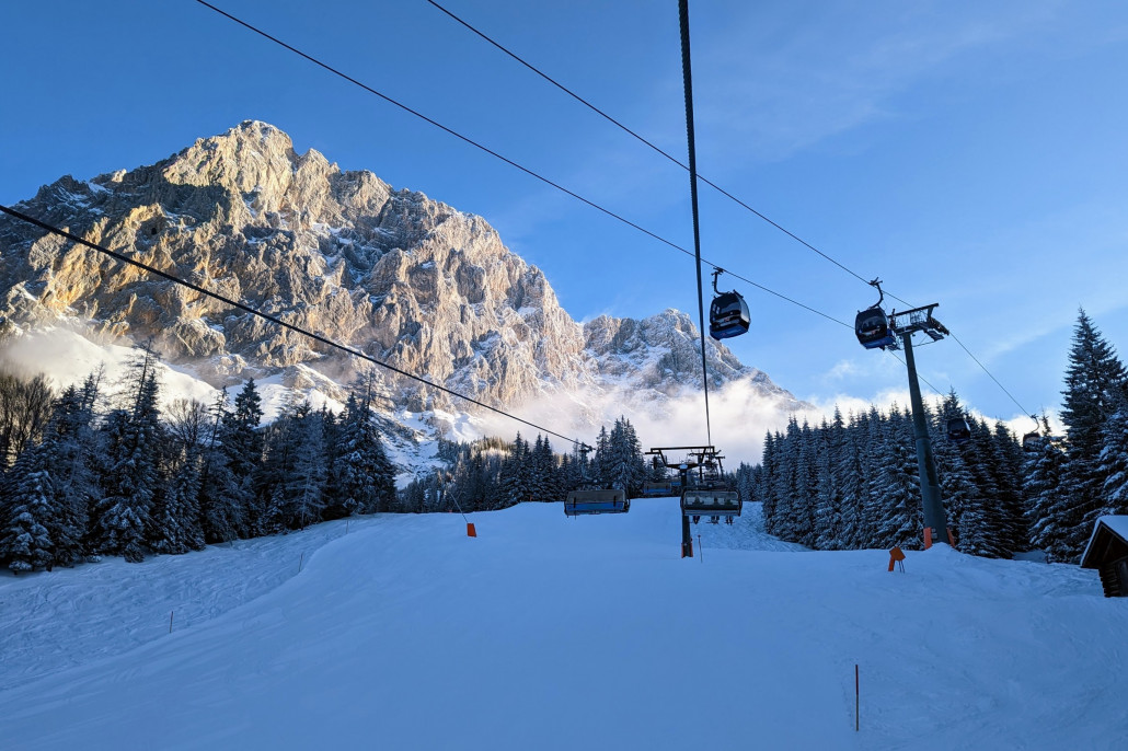 In der Früh am Ganghofer Blitz.