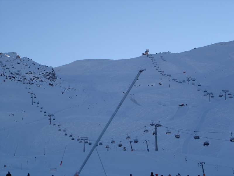 Blick morgens von der Idalp Richtung Idjoch