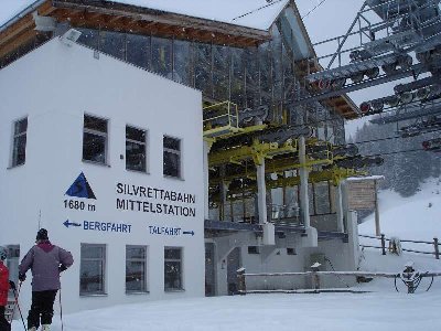 Mittelstation der Silvrettabahn