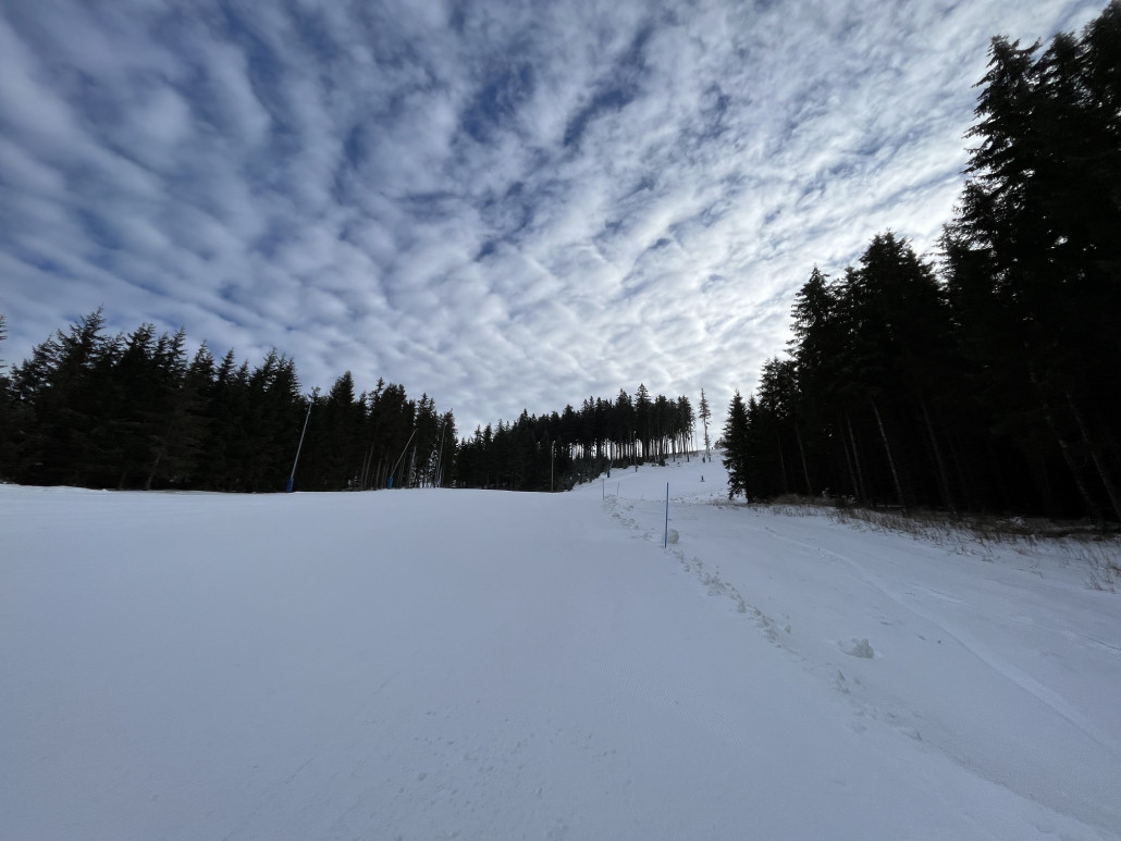 Dennoch genug Platz und super präpariert, wirklich traumhaft zu fahren