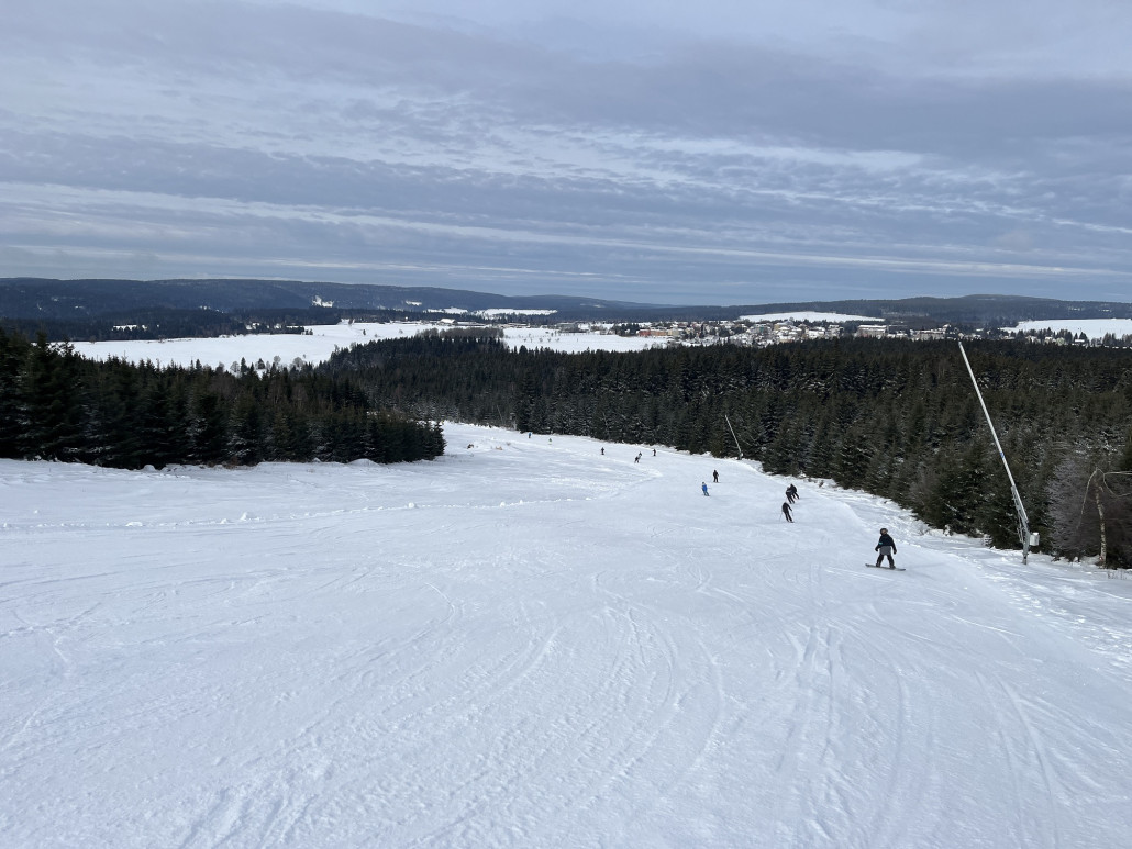Oberer Teil auf der "Paula" wie schon letzten Winter halbe Breite, die eine Reihe mit Lanzen ist einfach zu schwach für die enorme Fläche