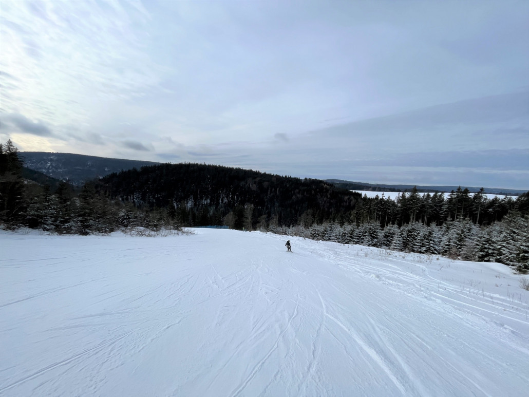 ...stellt sich mit anderem Blickwinkel als nur 1/4 unpräparierter Bereich heraus