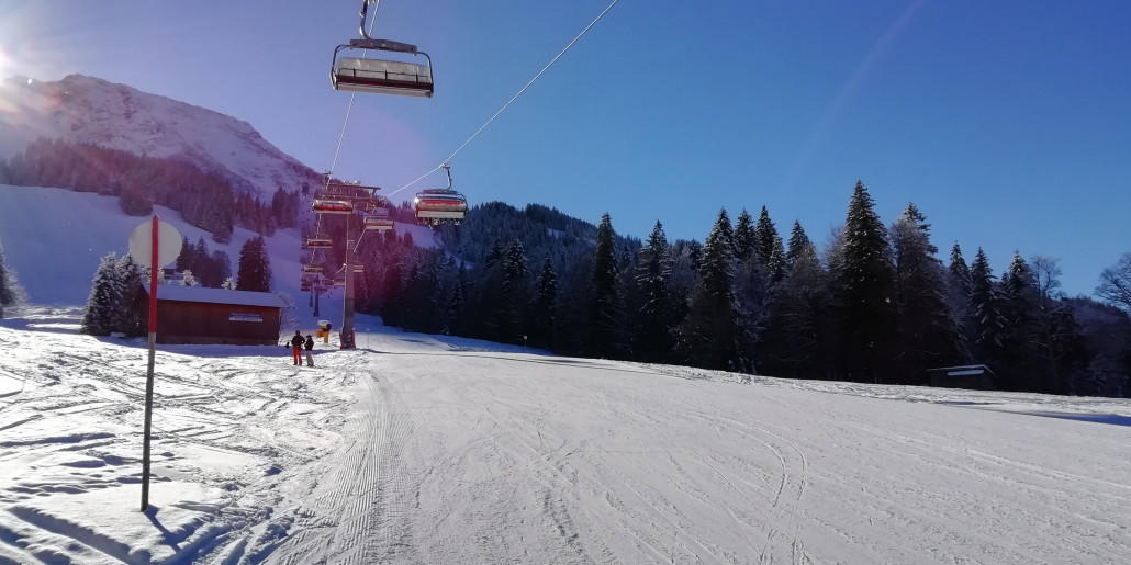 Iselerbahn mit endlich etwas Sonne