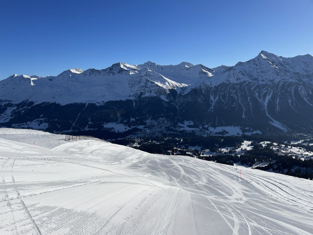 Das war der beste Hang der Abfahrt.