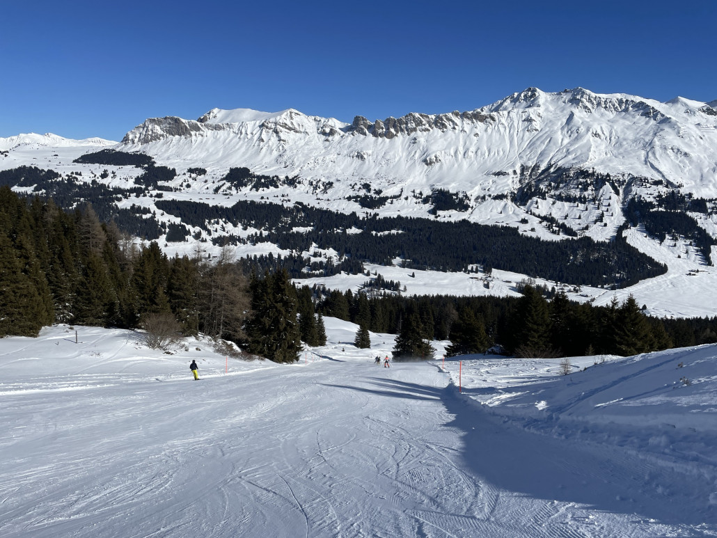 Die Familienabfahrt hingegen wäre ich besser nicht gefahren. Der erste Hang war noch tiptop..