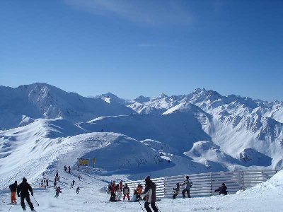 Blick von der Greitspitze zum Palinkopf mit dem Fluchthorn im Hintergrund