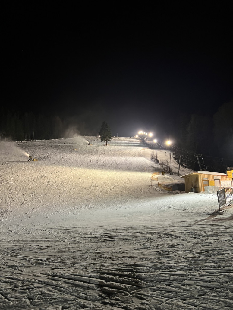 Noch ein Blick auf den Hang, bevor es wieder zurückging…