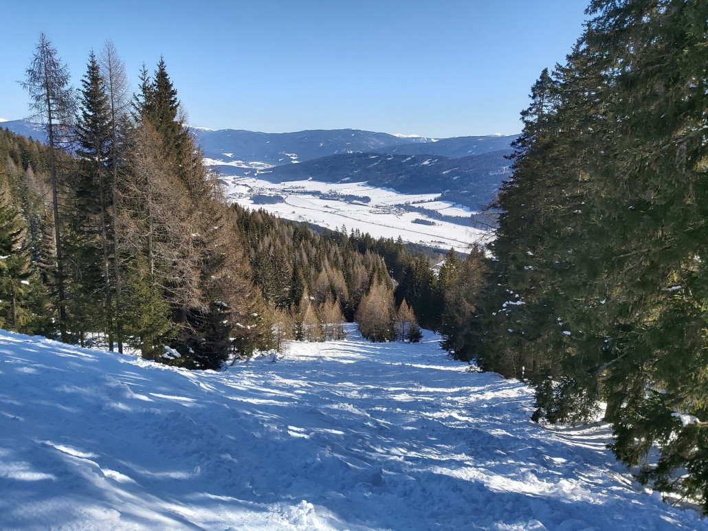 Hier wurde ich doch nach einer Auffahrt etwas Neugierig. Links unten im Wald sieht man eine Stütze.