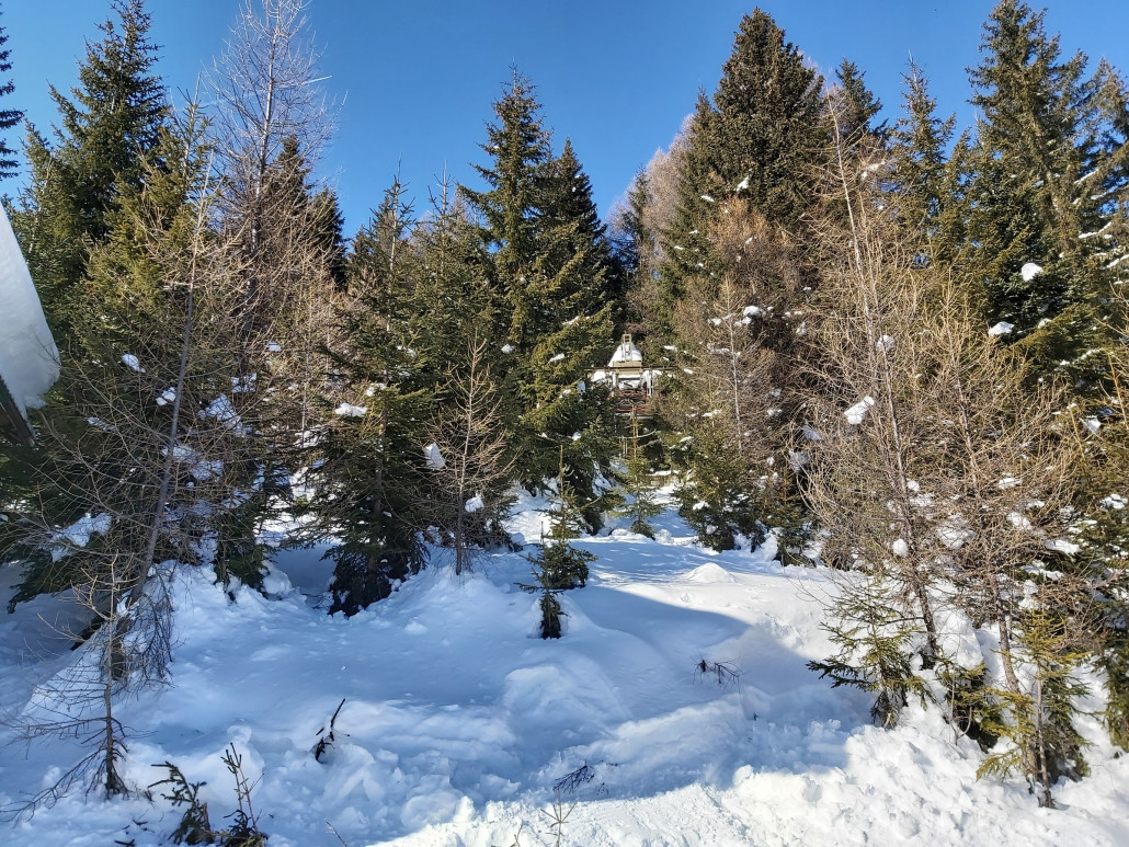 Bergstation, die ich zuerst sah bei der ersten Auffahrt.