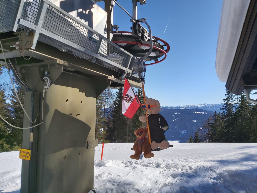 Mit eigenem Maskottchen.