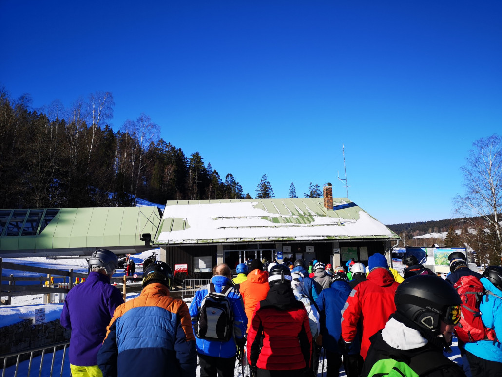 Schlange Nord gegen 11 Uhr