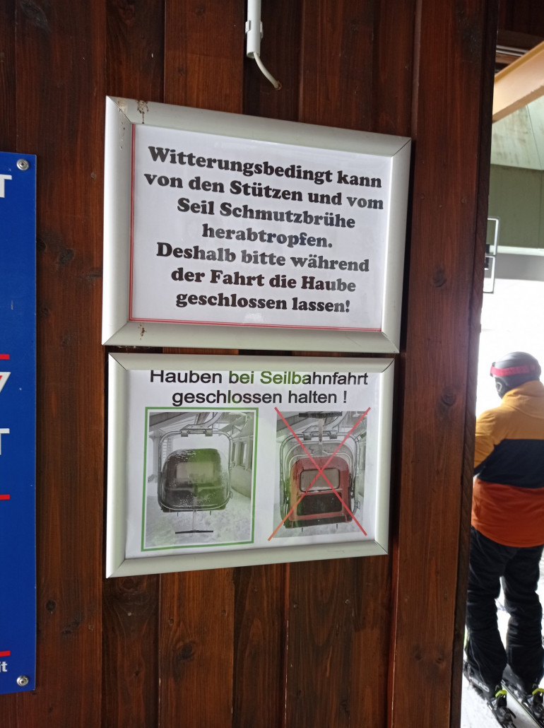 Lieblingsschild... Früher stand da noch "Dreckbrühe"...