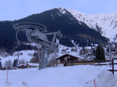 Wieder im Dorf auf Lifttour: SL Heid