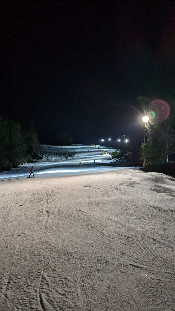 Wilddieb erstaunlich dick beschneit und tip top in Schuss.