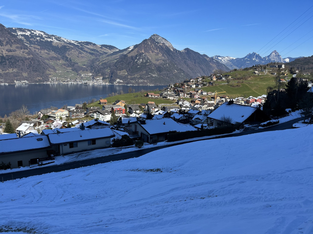 …und immer noch bis vor Haus!