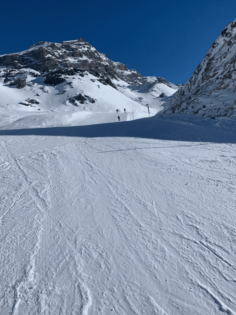Piste 29 nach hinten