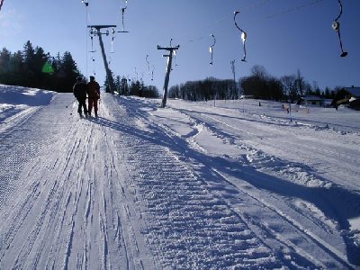am SL Eibl-Lift, daneben der 1-SL Wichtllift, rechts die Wichtlliftabfahrt