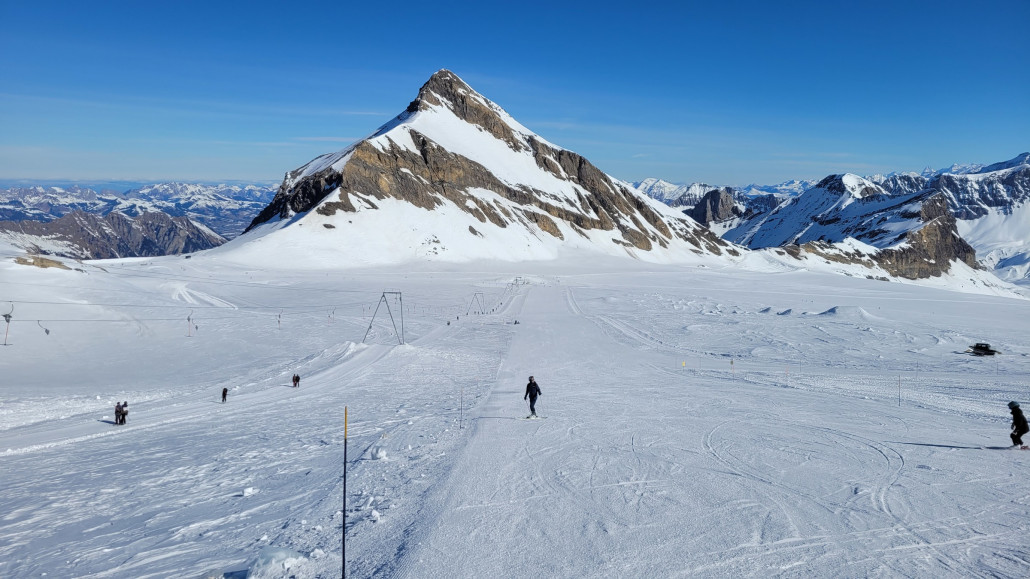 am vorderen Schlepplift
