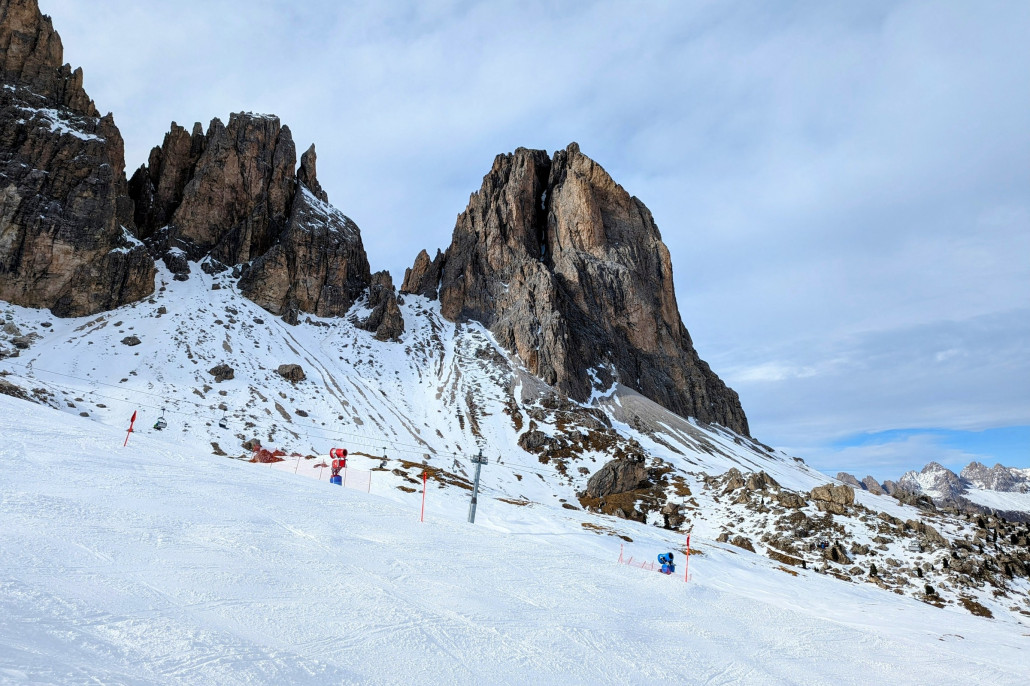 Start der Talabfahrt nach Plan de Gralba
