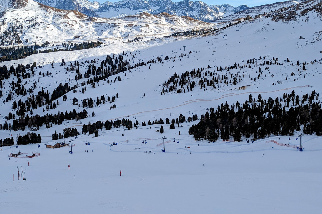 Piste und Funpark am Comici I - fahren wir vmtl. morgen