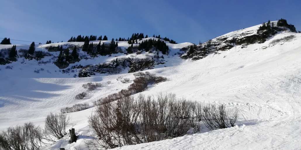 Die linken Gundabfahrten noch schön griffig und gut zu fahren