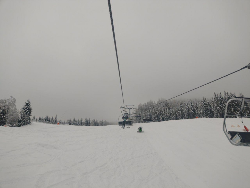 In der Klösterlebahn I, noch unter der Wolkendecke