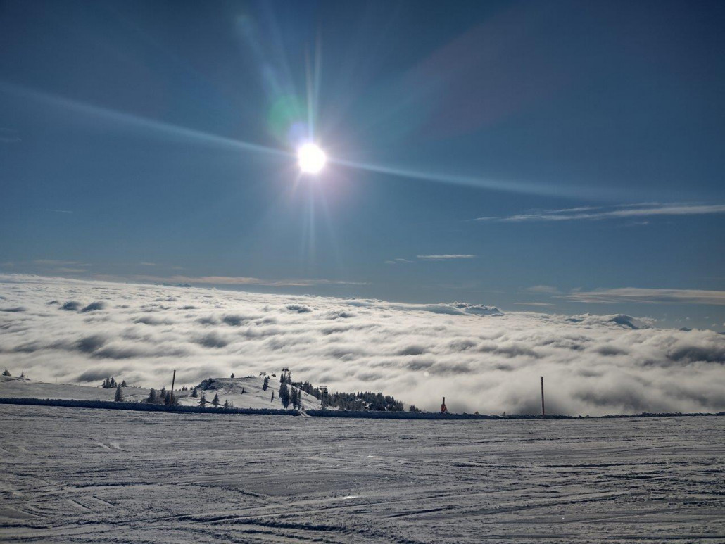Wieder der Wolkensee, darunter sollte der Wörthersee sich verstecken.