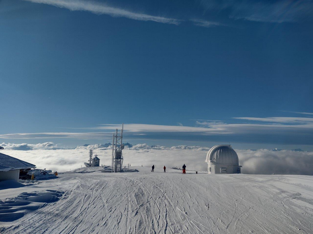 Oberservatorium am Gipfel.
