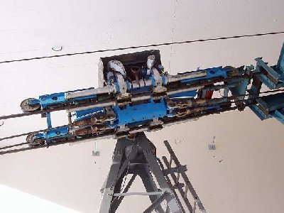 Doppel Zugseilbefestigung einer alten Von Roll Bahn