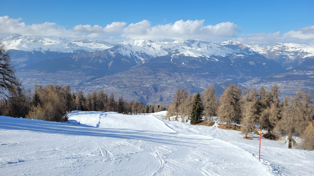 Hintenrum-Piste oben noch gut