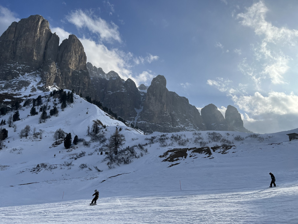 letzter Blick aufs Sella auf dem Weg nach Kolfuschg