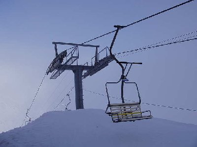 Nochmals Blick zurück mit letzter Stütze Länge 1203