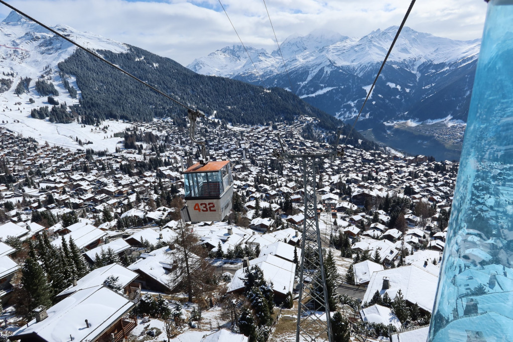 Die alte klapprige Giovanola Gondel Savoleyres