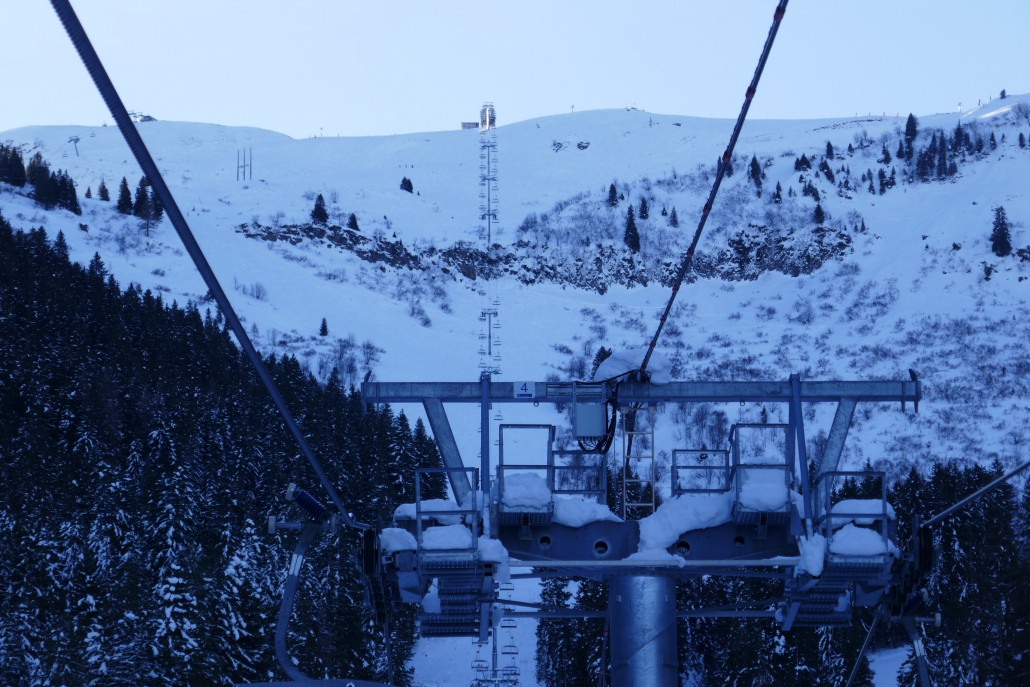 Steiler oberer Streckenabschnitt